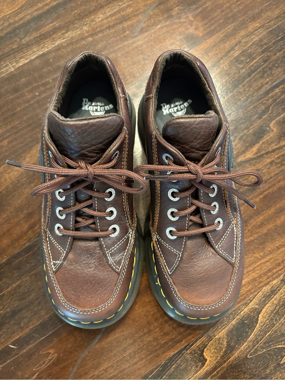 Dr. Martens Women’s Buzz 5-Eye Grizzly Leather Shoes Sz 8 - Picture 2 of 11